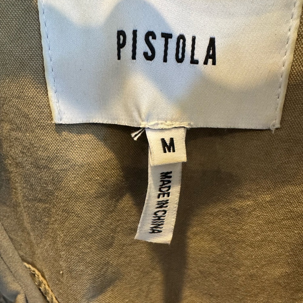 pistola Beige Short-Sleeve Utility Jumpsuit - Picture 3 of 7